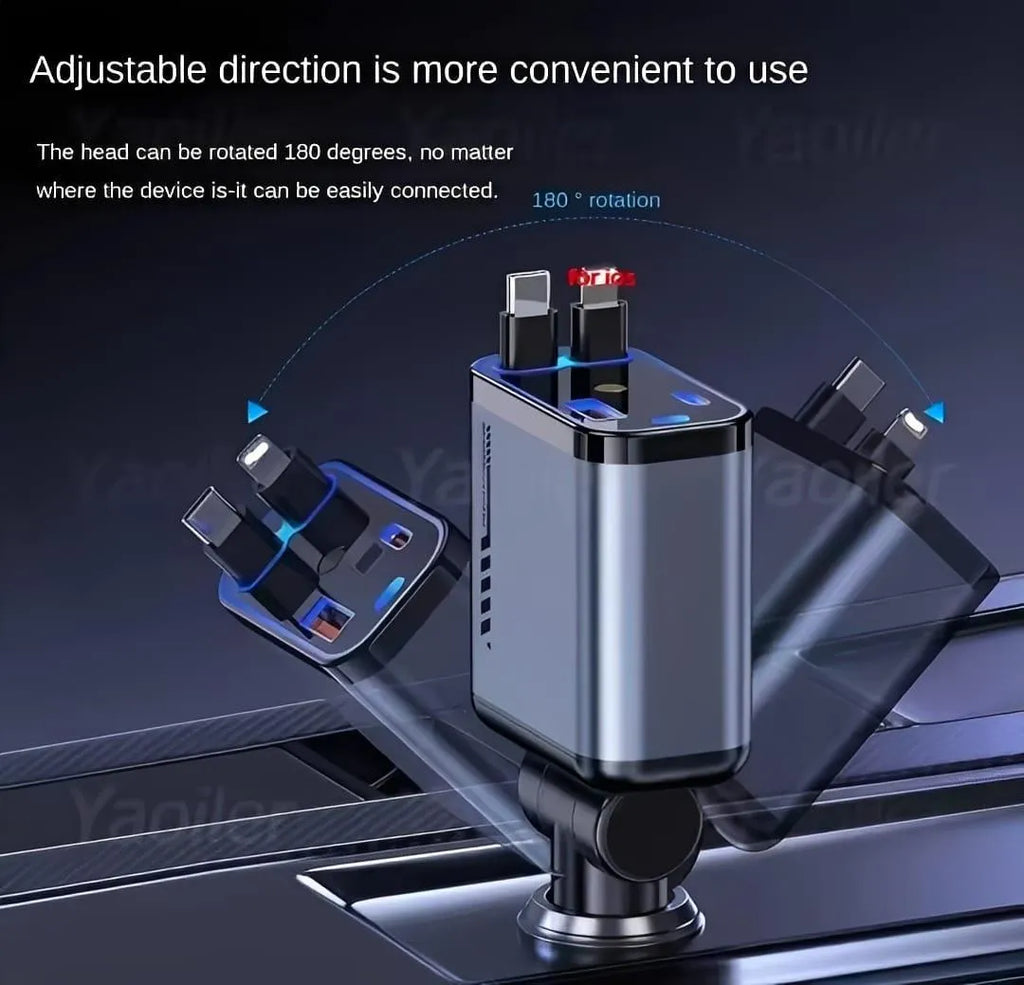 180-deg Adjustable Car Charger 20w Fast  Charging