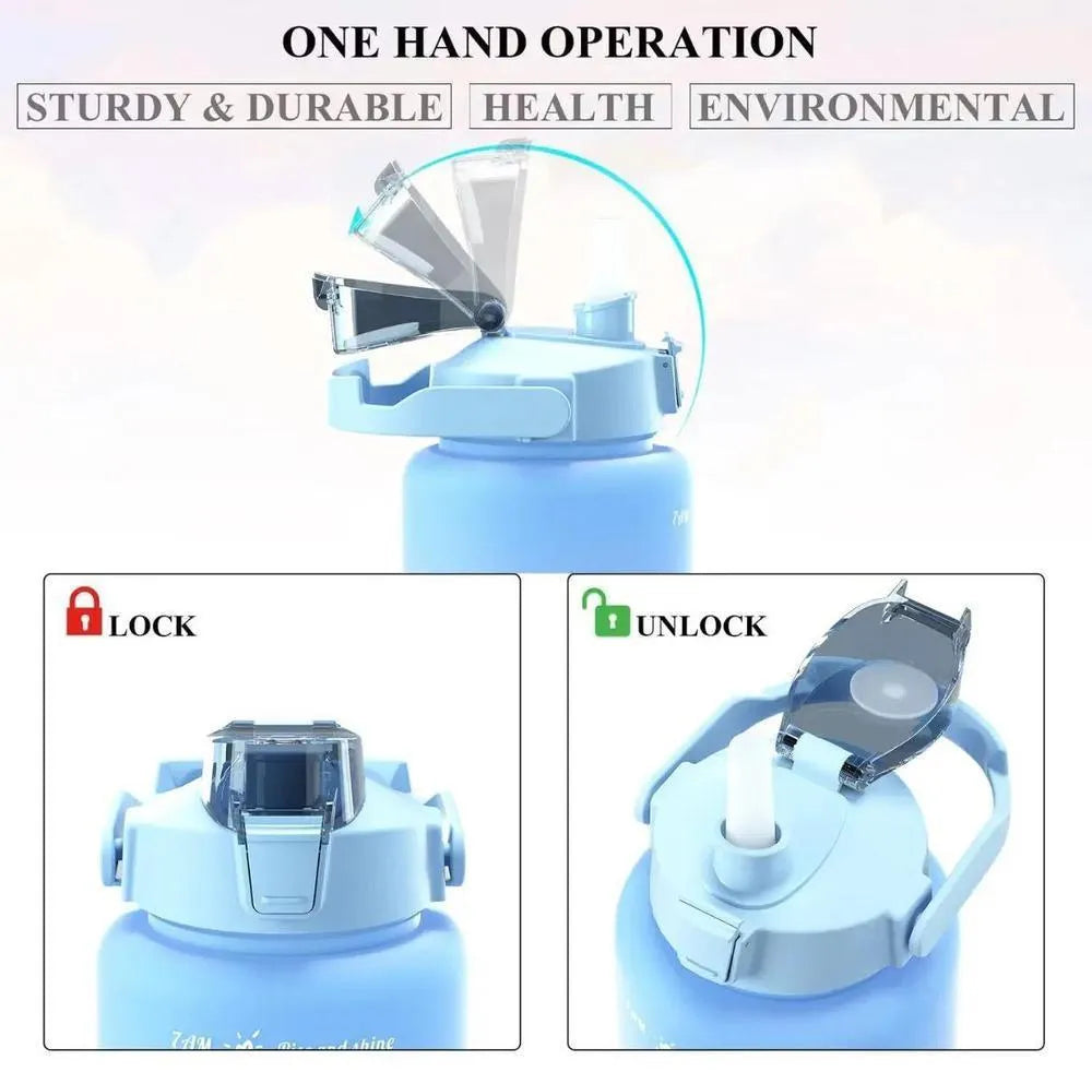 3 Size Gradient Water Bottles Set for Gym Office School