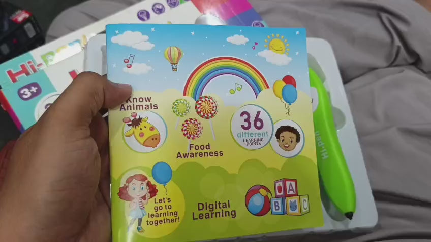 Kids Smart Talking Pen & 36-Pages Interactive Learning Book