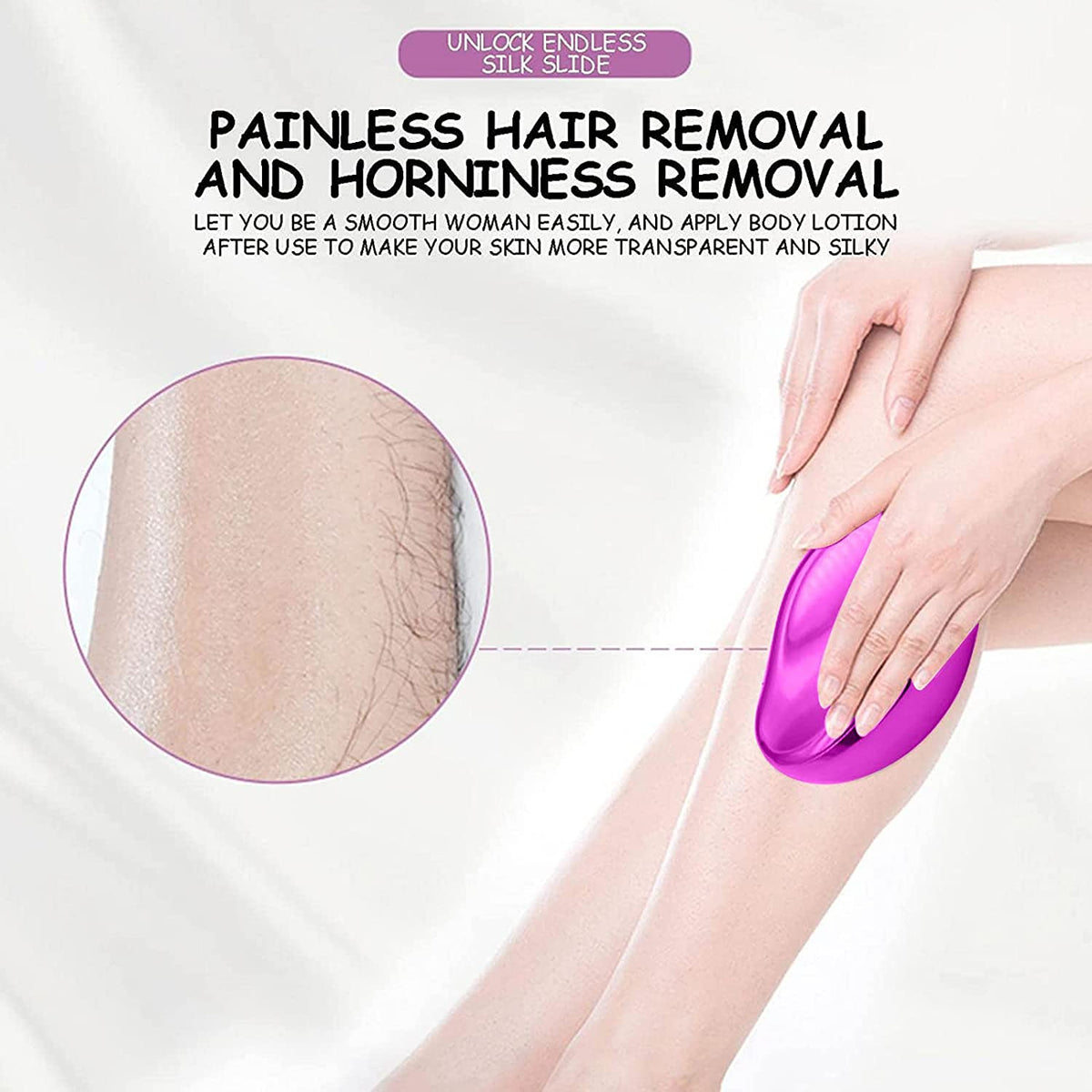 Magic Crystal Hair Eraser - Painless & Reusable Hair Removal Stone